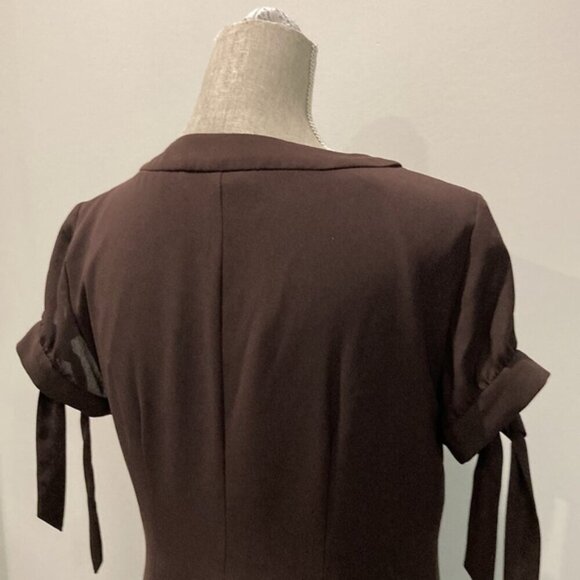 SPENSE Brown Short Sleeve Dress 8 medium - Picture 11 of 13